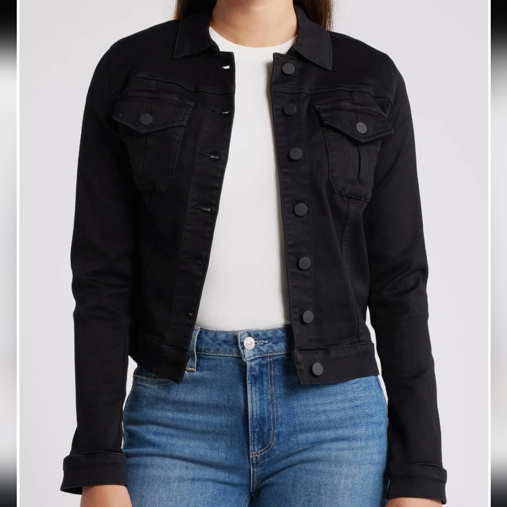 Kut from the Kloth Black Jean Jacket